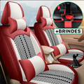 Capa Universal Evotek Completa para Carro em Couro Legítimo com AirBag +3 BRINDES: Tapetes Automotivos